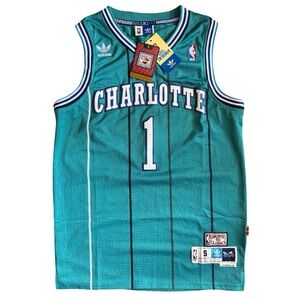 Adidas Men’s Charlotte Hornets Muggsy Bogues Hardwood Classics Swingman - S